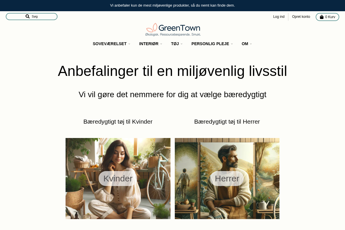 GreenTown homepage screenshot