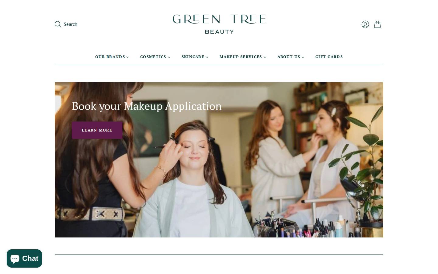 greentreebeauty.ca homepage screenshot