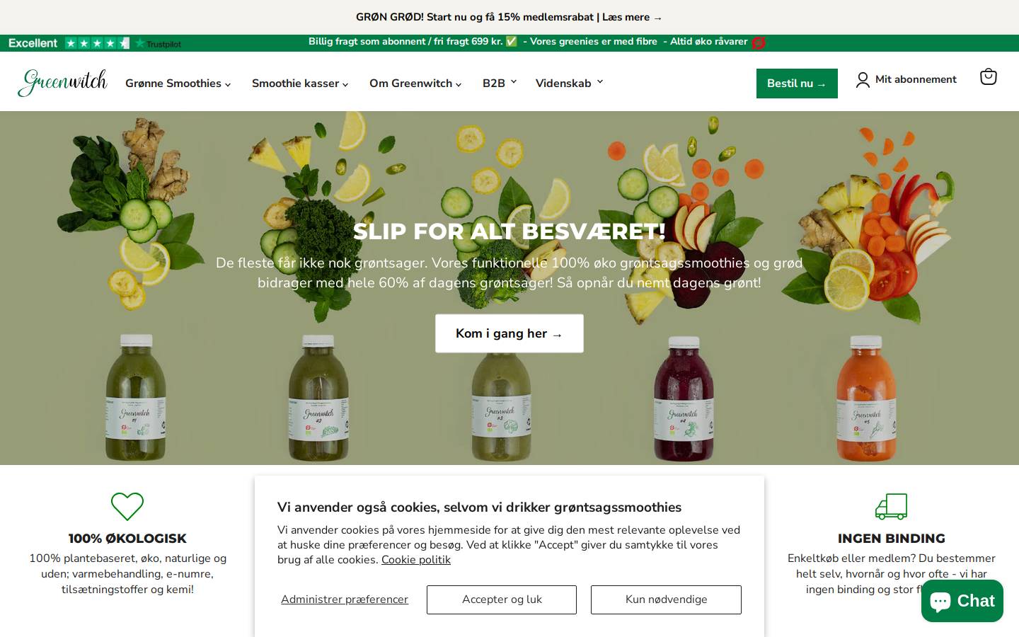 Greenwitch homepage screenshot