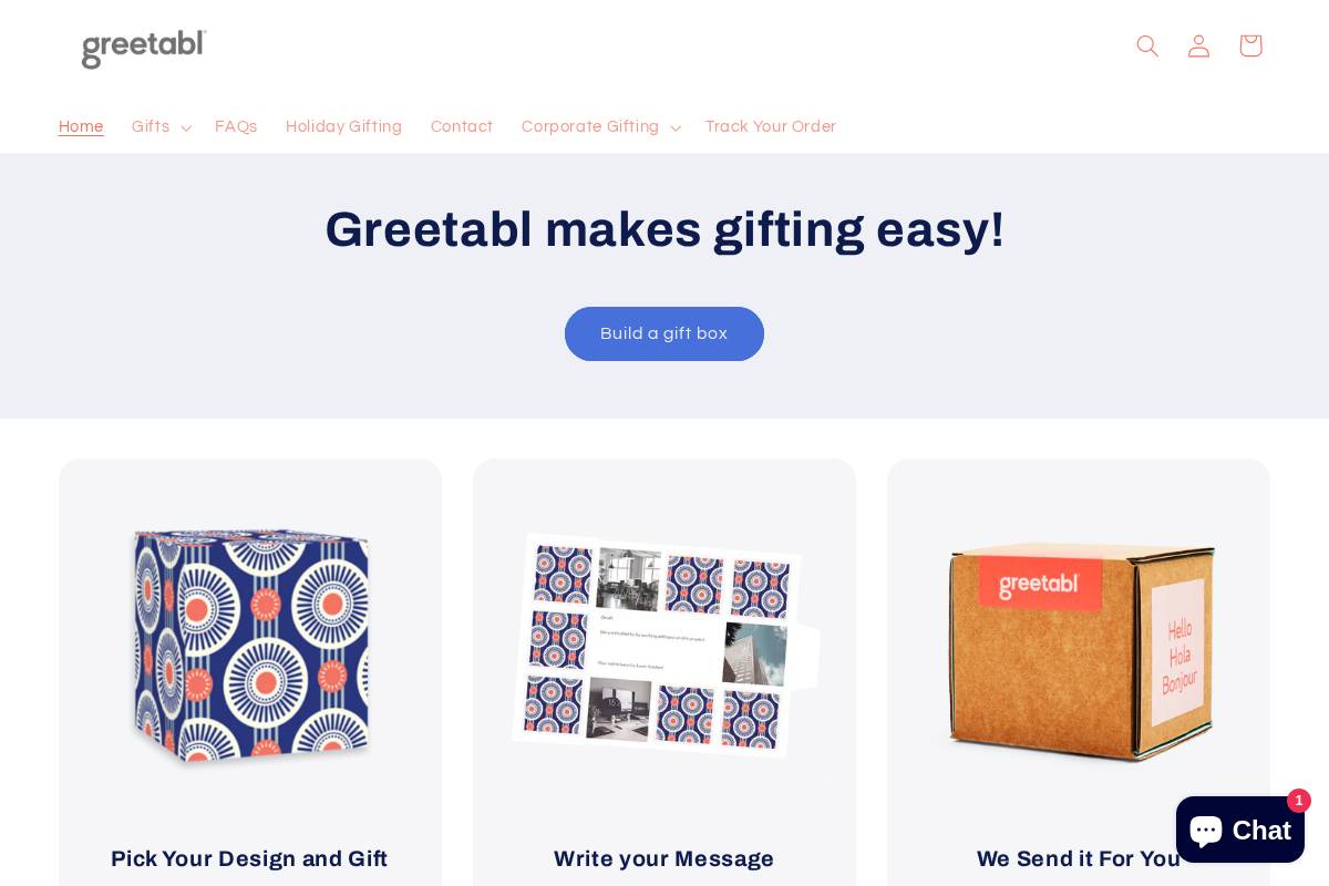 greetabl.com homepage screenshot
