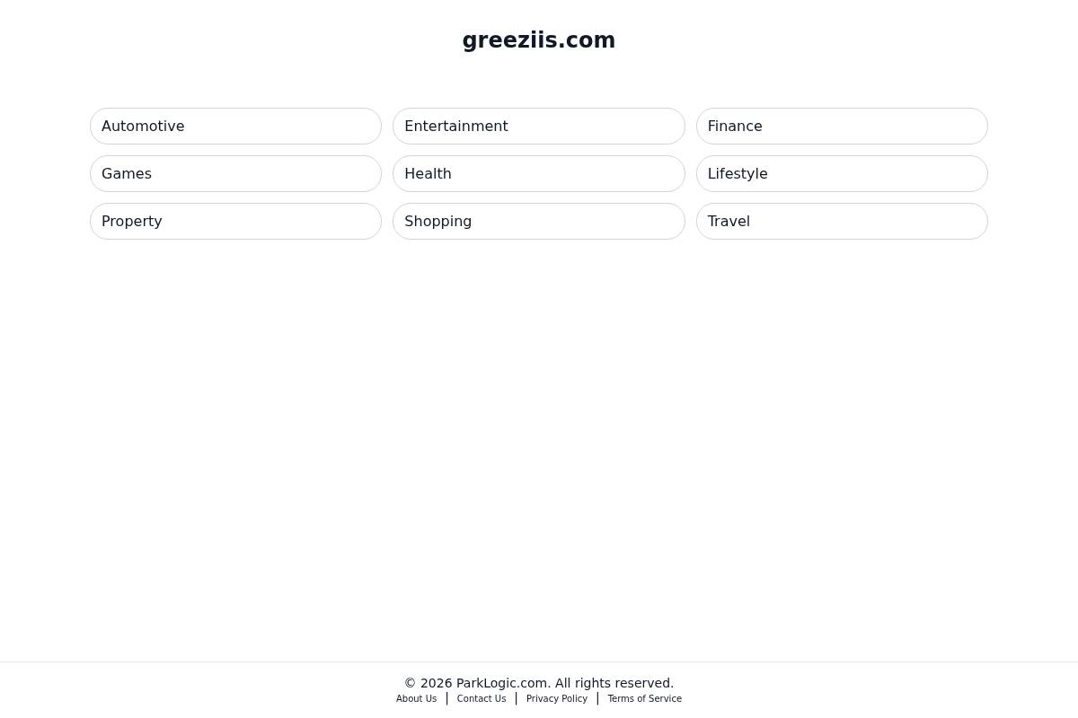 greeziis.com homepage screenshot