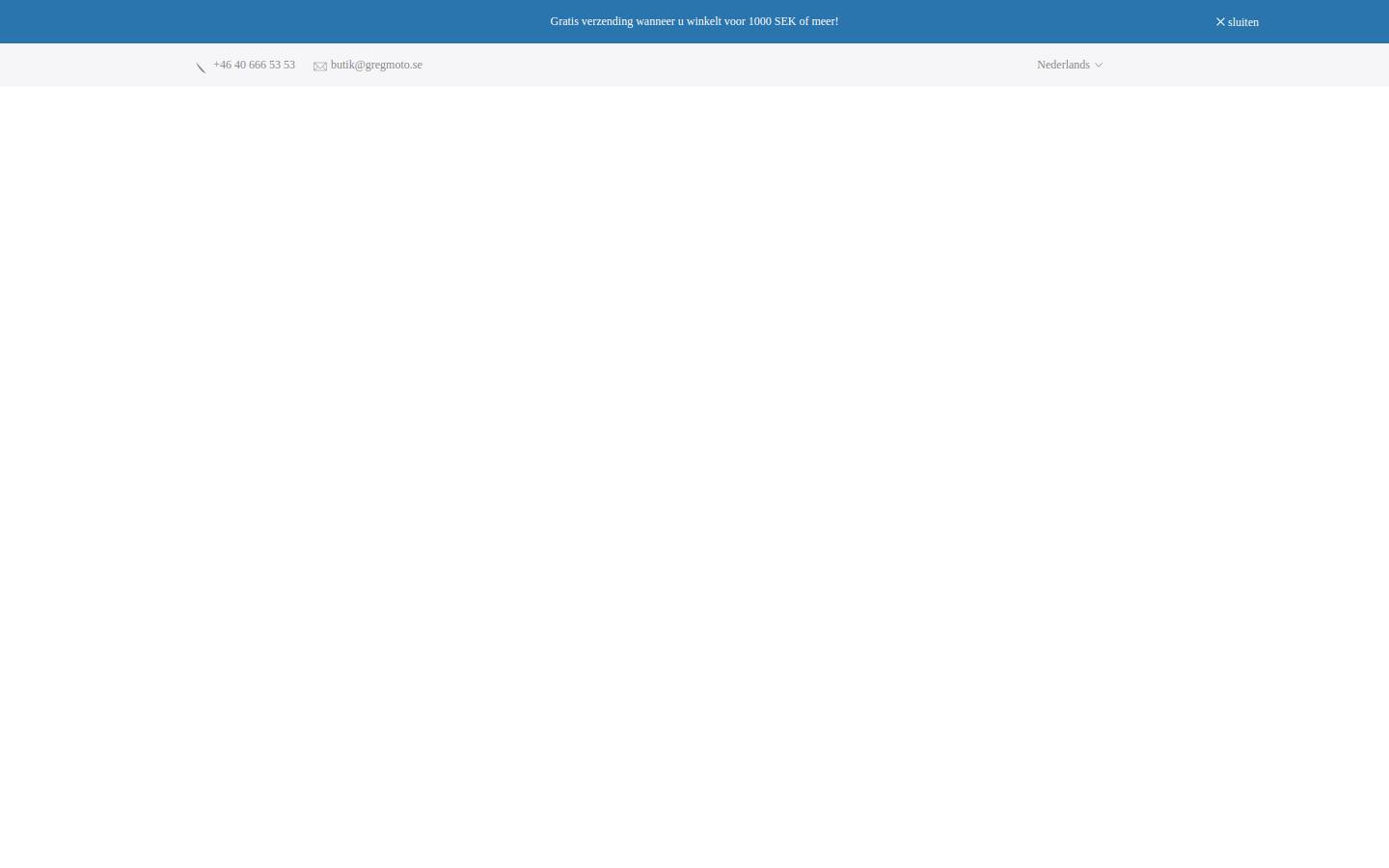 Greg Moto AB homepage screenshot