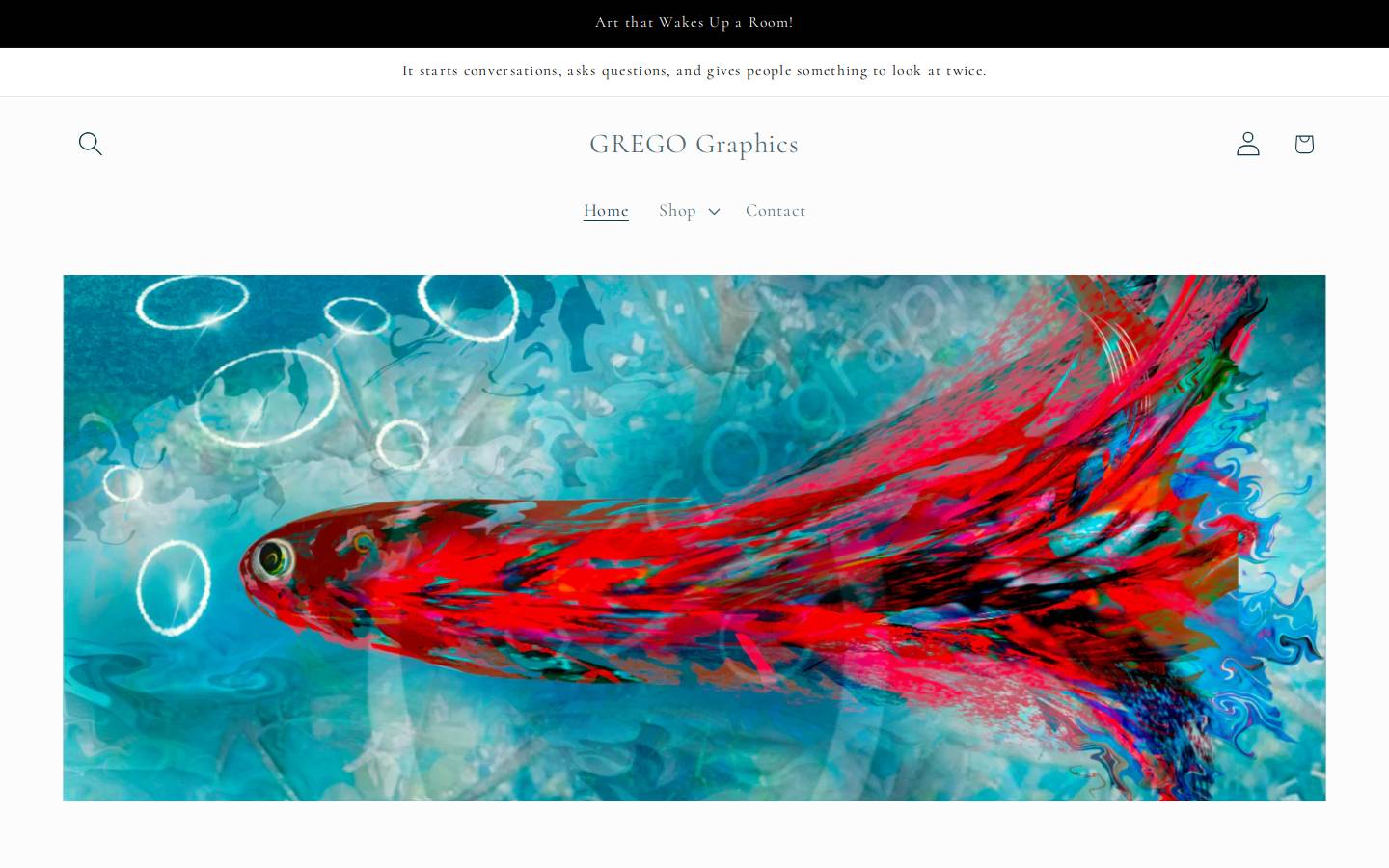 grego.graphics homepage screenshot