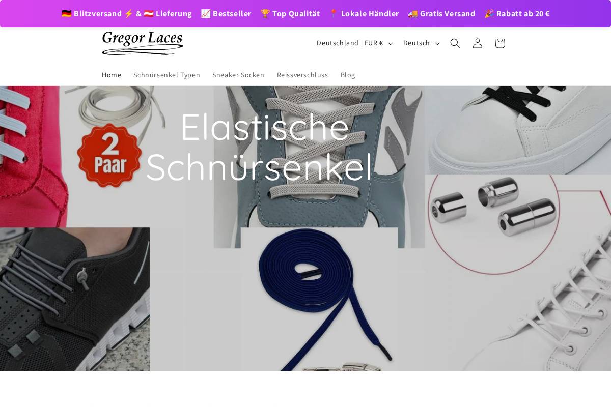gregorlaces.de homepage screenshot
