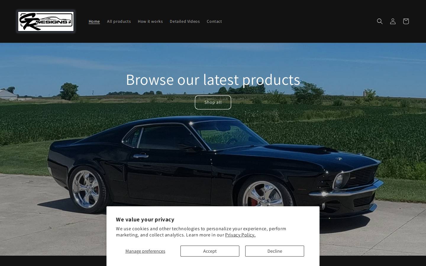 gregrichhartdesigns.com homepage screenshot