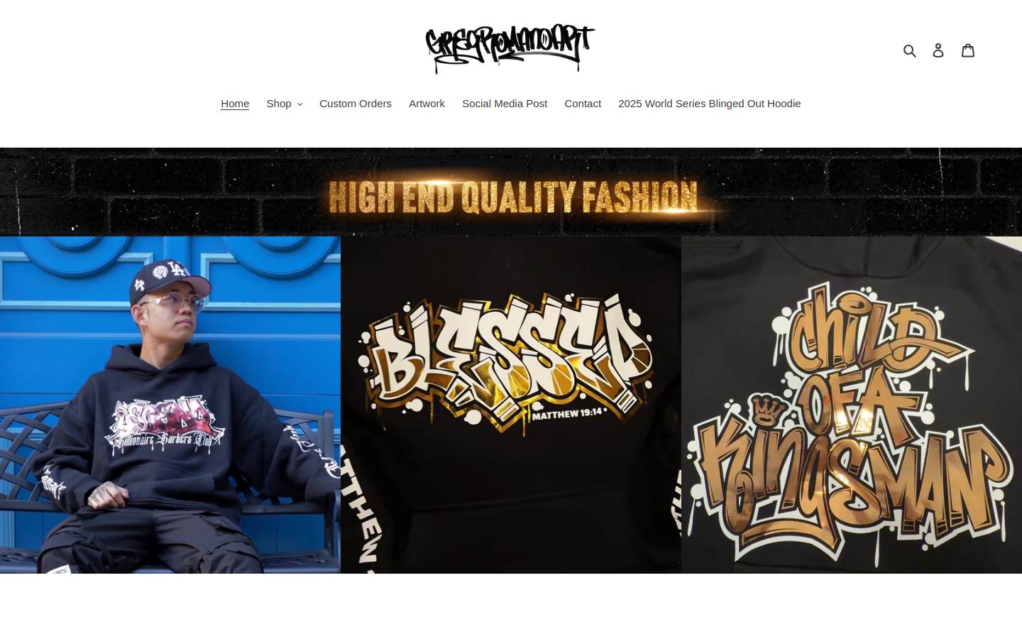 gregromanoart.com homepage screenshot