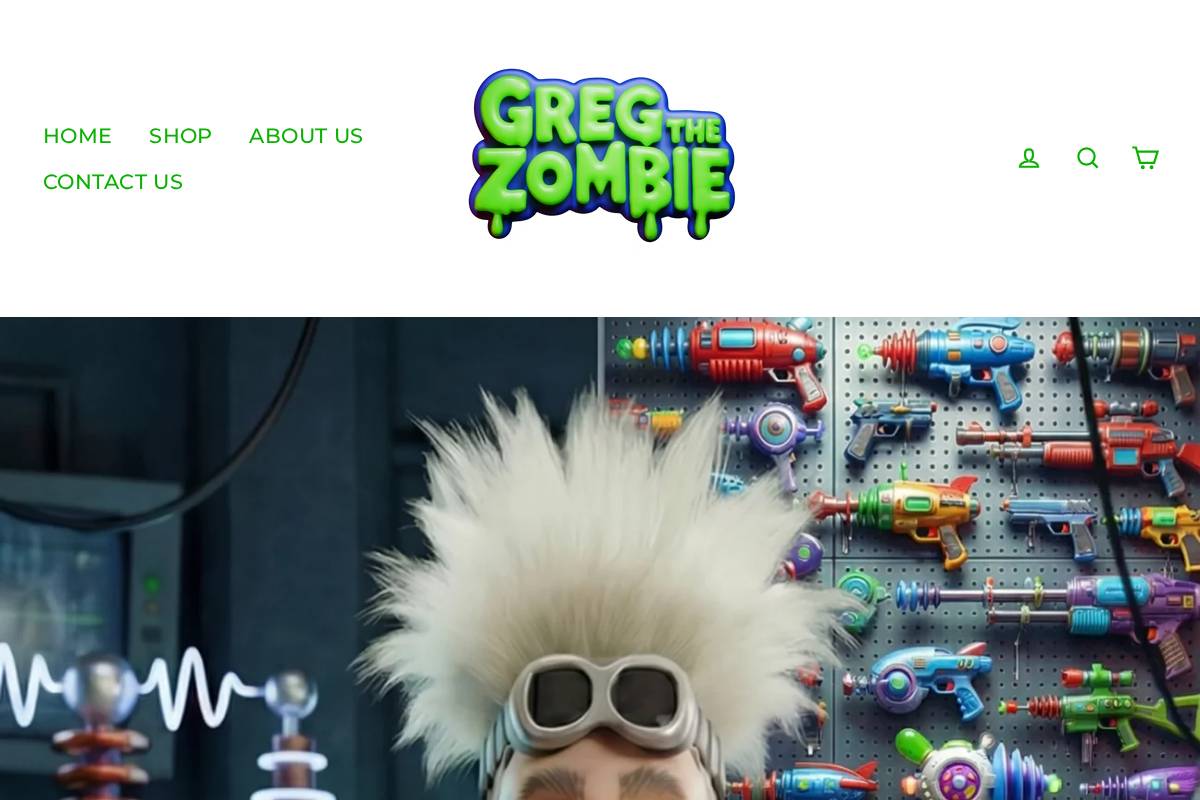 gregthezombie.com homepage screenshot