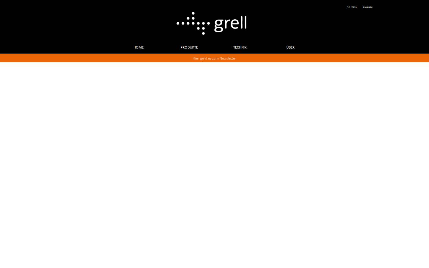 grell audio homepage screenshot