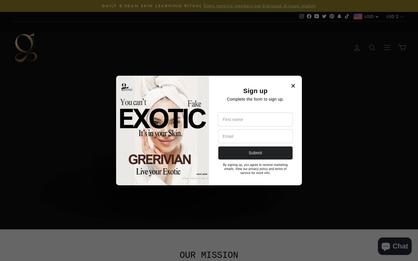 grerivian.com homepage screenshot