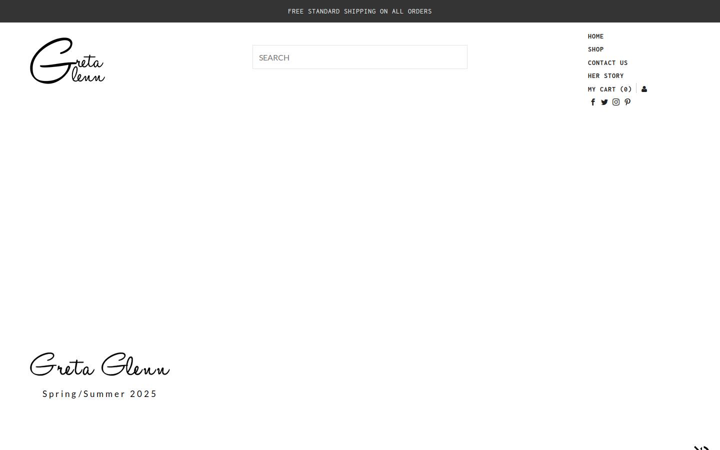 gretaglenn.com homepage screenshot