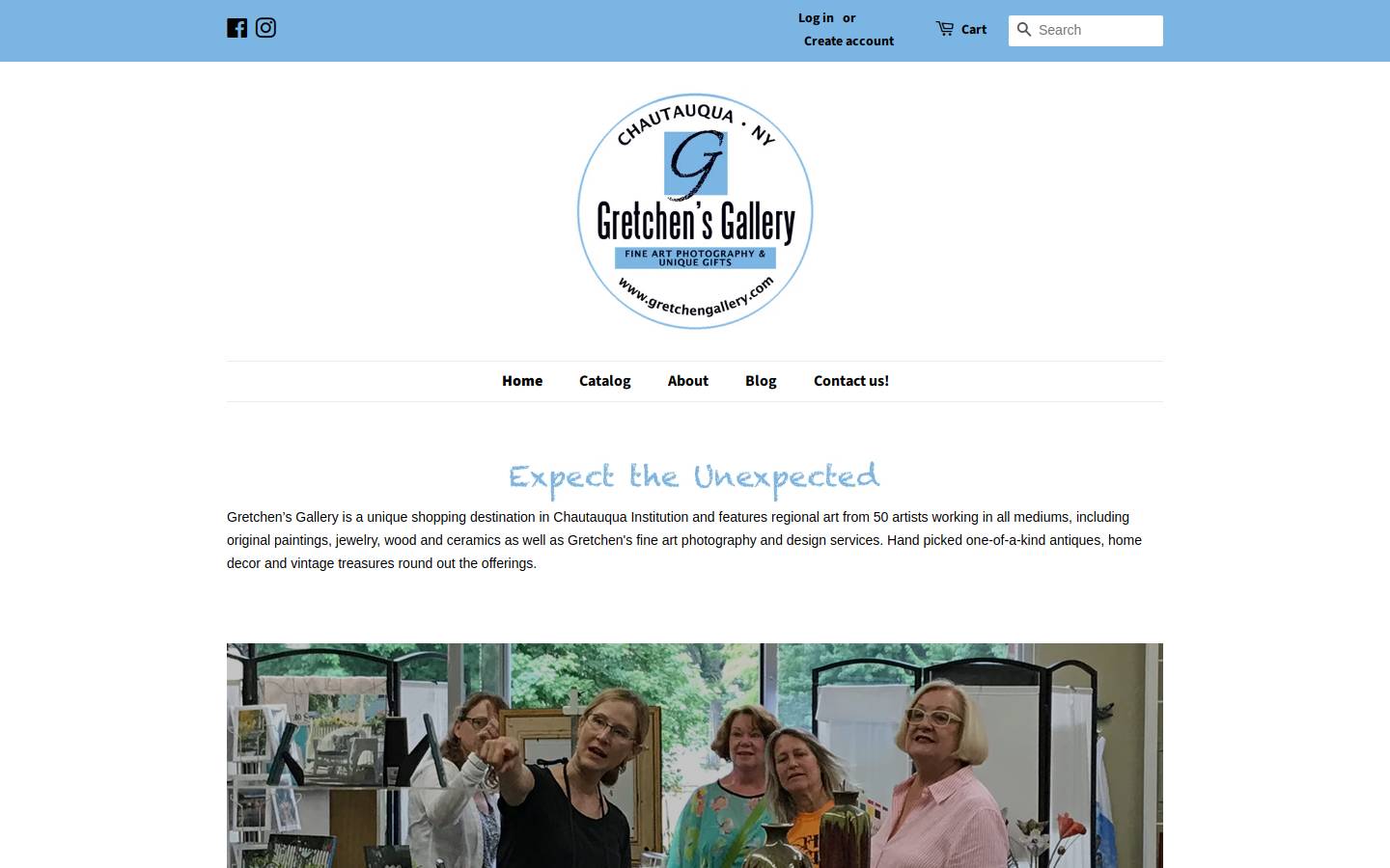 gretchengallery.com homepage screenshot