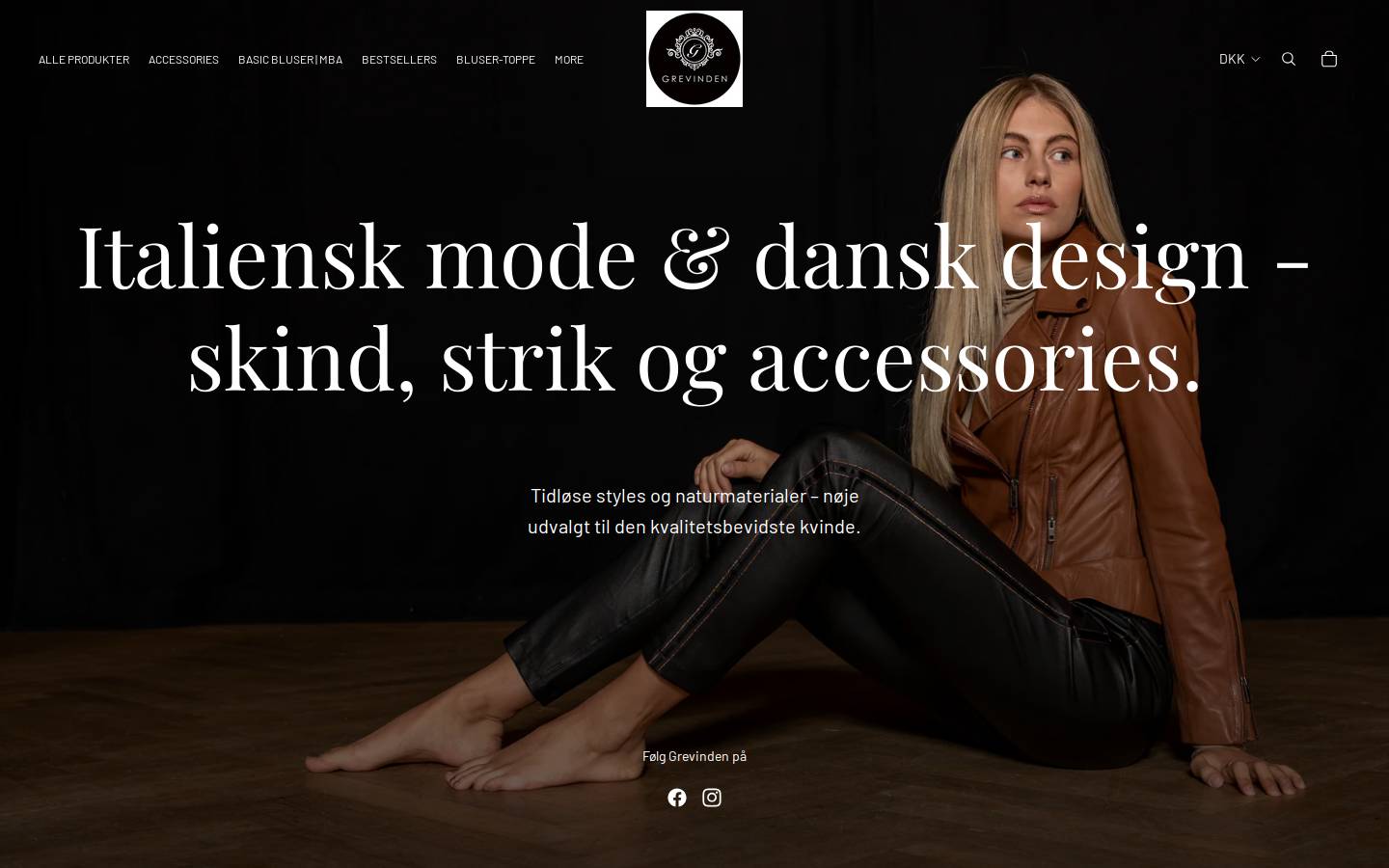 Grevinden homepage screenshot