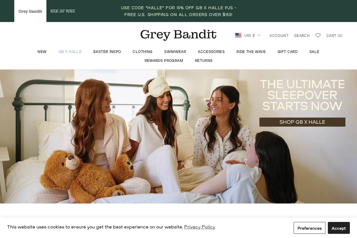 Greybandit homepage screenshot