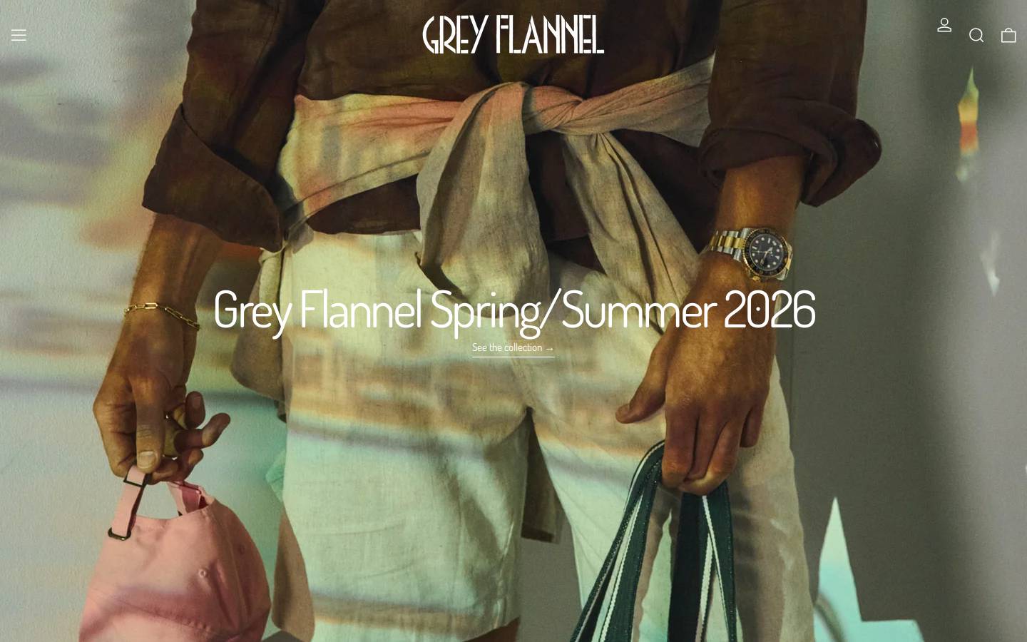 greyflannel.co.uk homepage screenshot