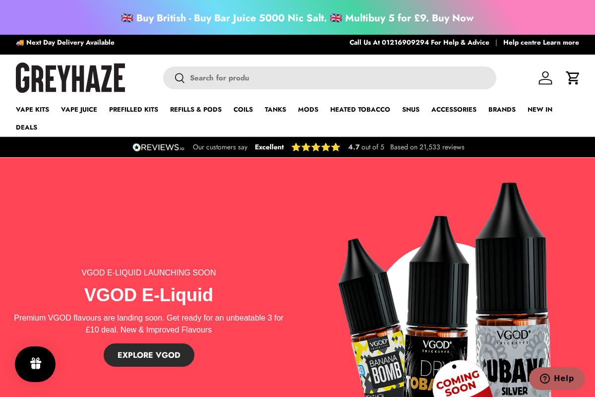 Grey Haze homepage screenshot