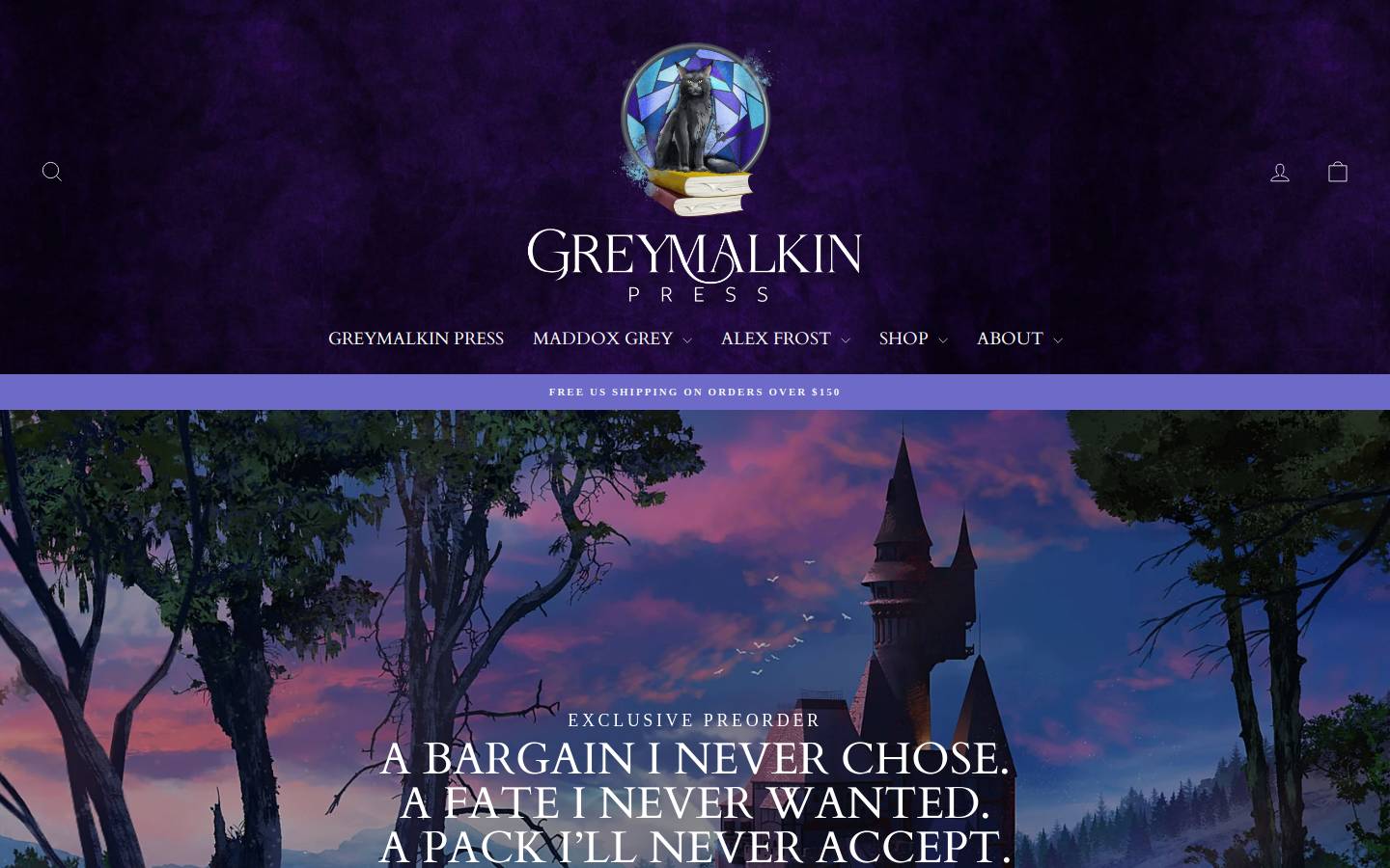 greymalkinpress.com homepage screenshot