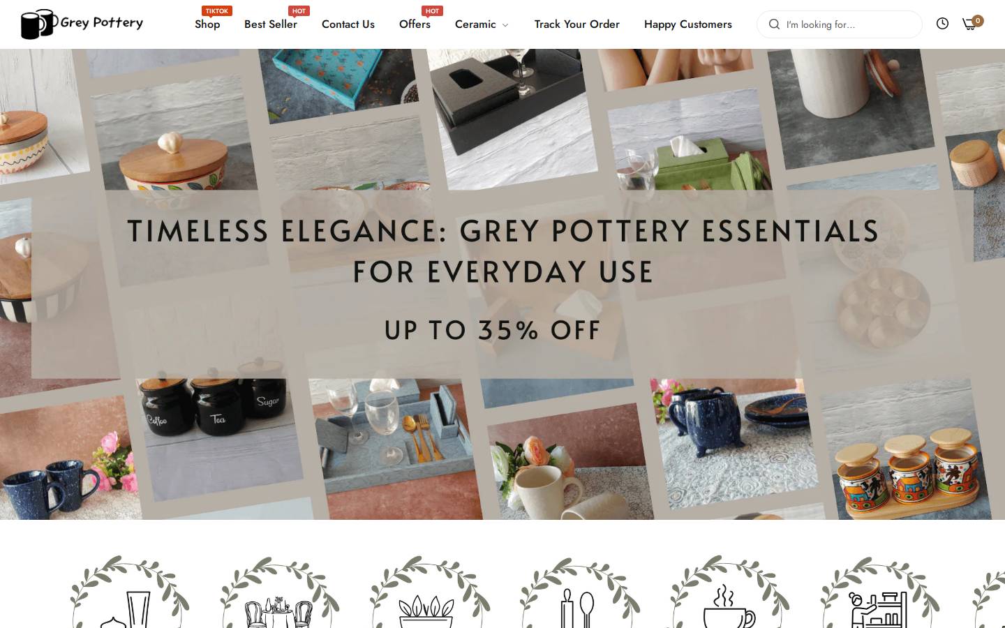greypottery.com homepage screenshot