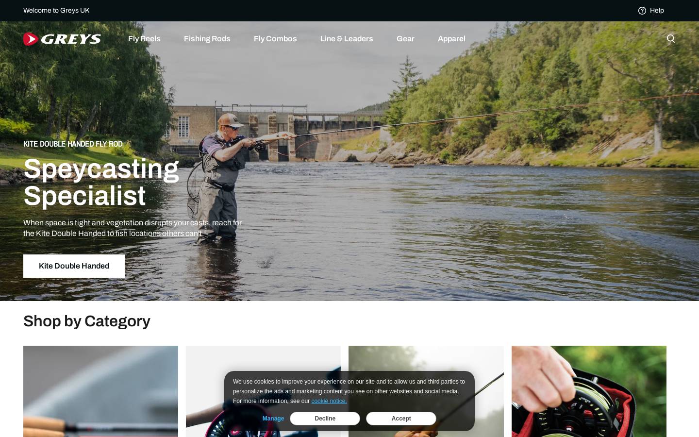 greysfishing.co.uk homepage screenshot