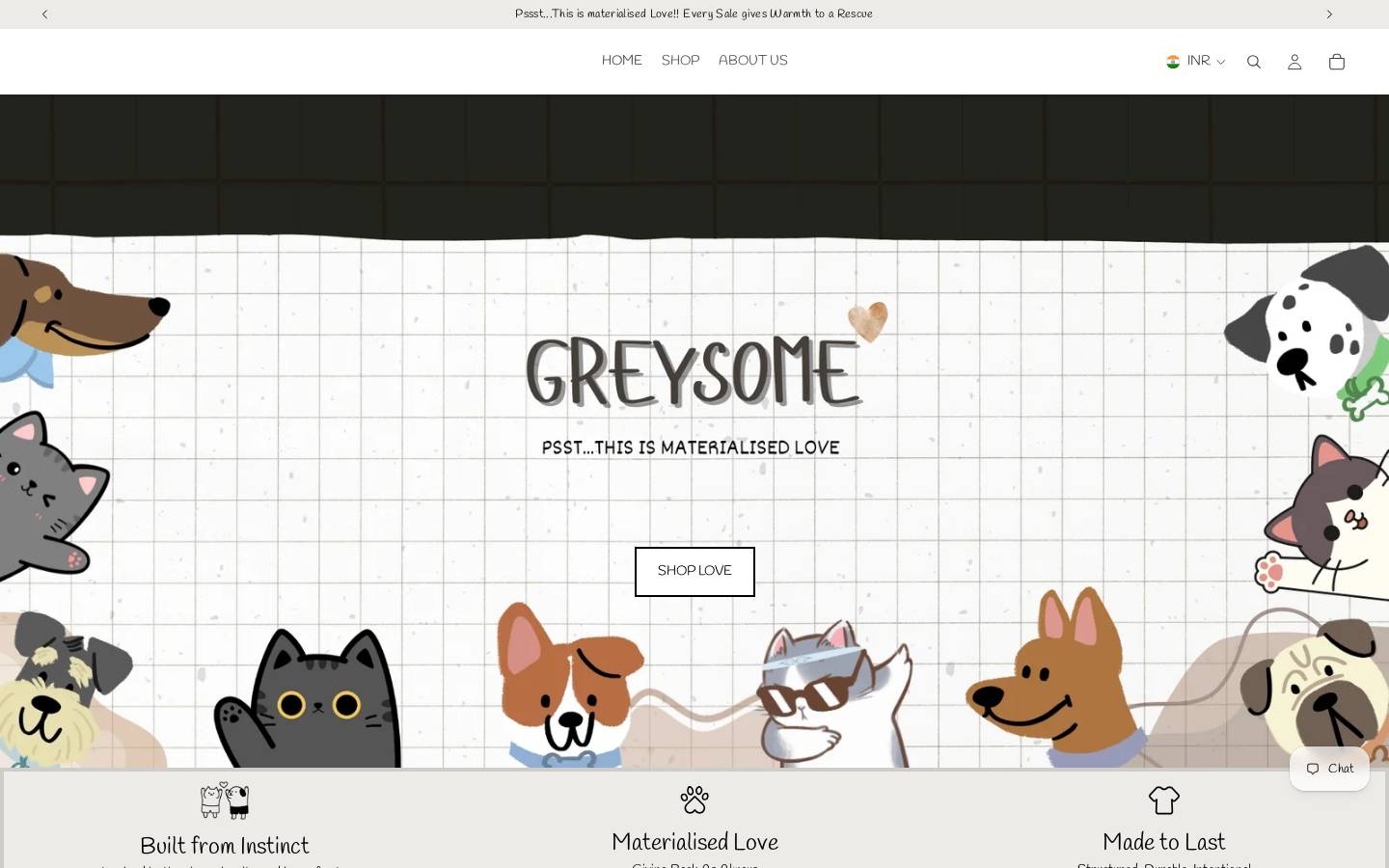greysome.in homepage screenshot