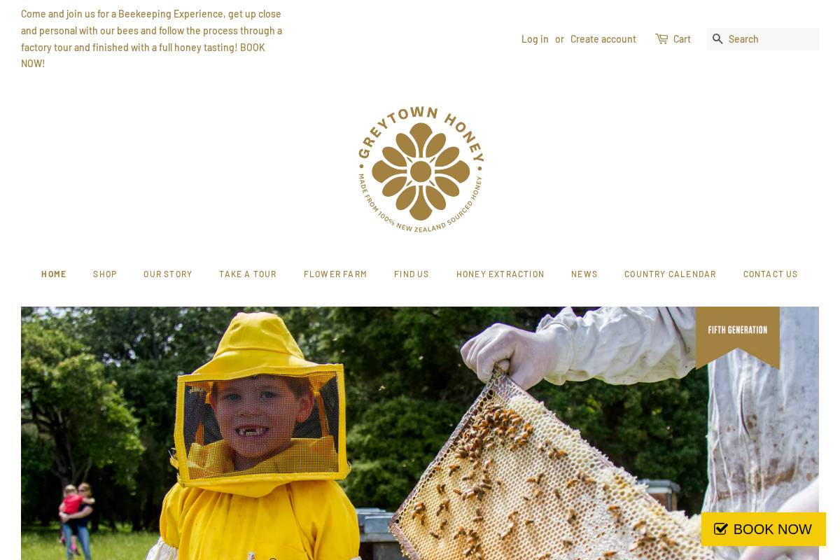 greytownhoney.co.nz homepage screenshot