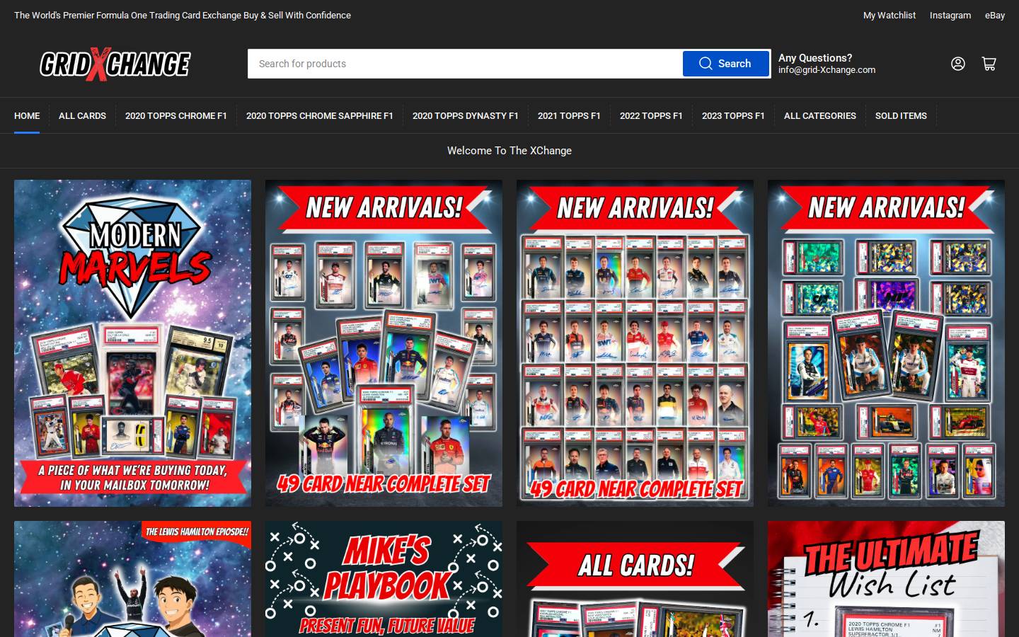 grid-exchange.com homepage screenshot
