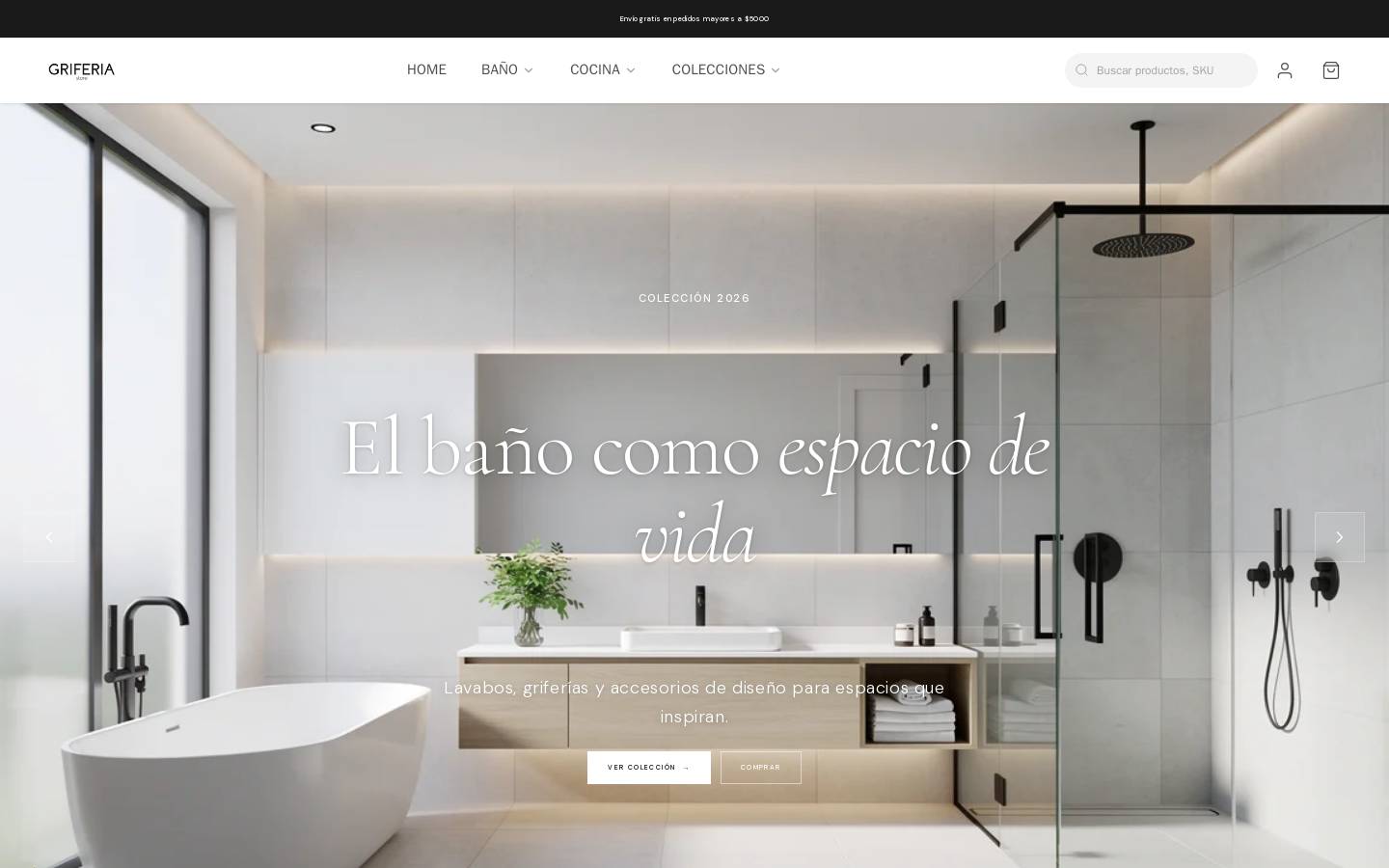 griferiastore.com homepage screenshot