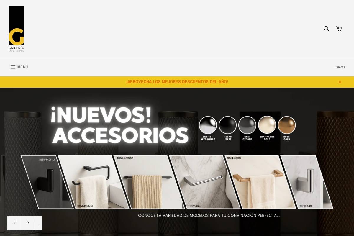 griferiayacabados.com homepage screenshot