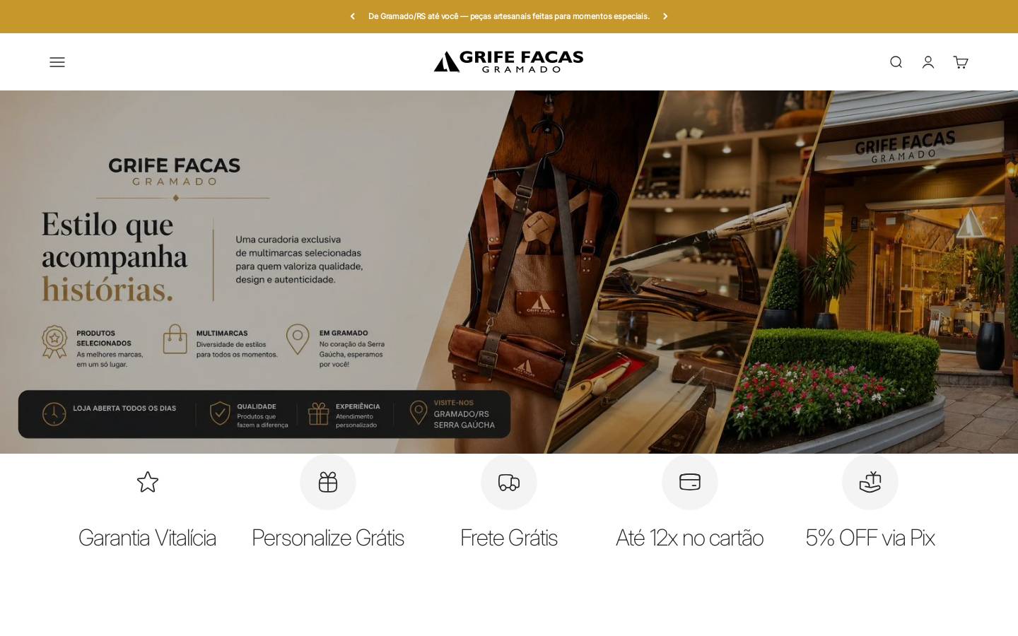 grifesgfacasartesanais.com.br homepage screenshot
