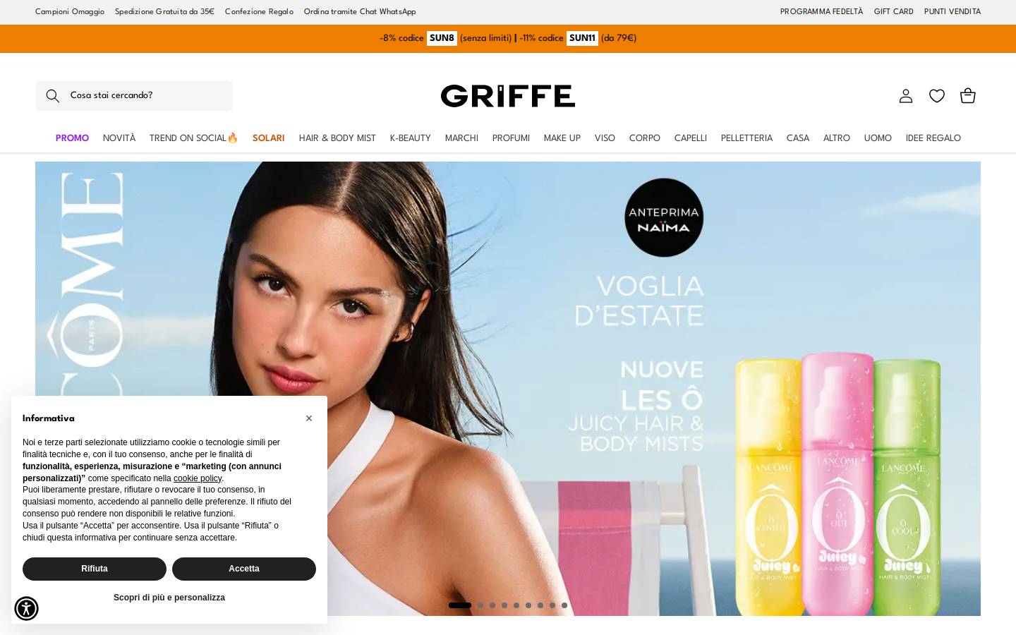 griffe.it homepage screenshot