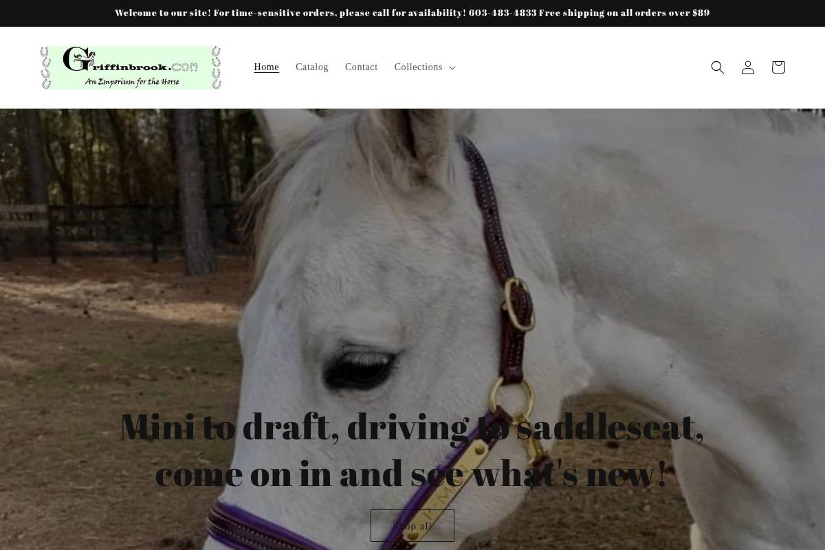 griffinbrook.com homepage screenshot