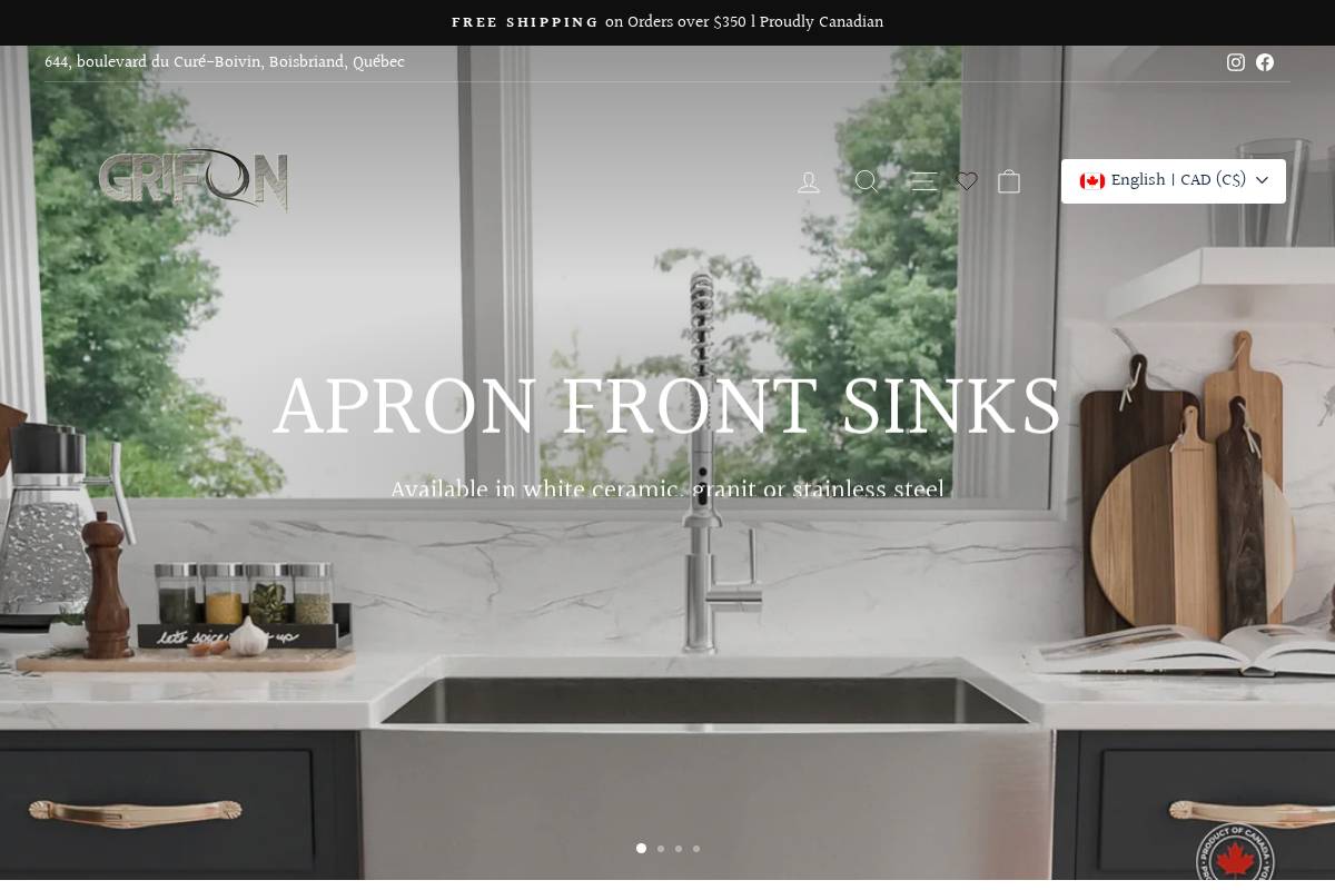 grifon.co homepage screenshot