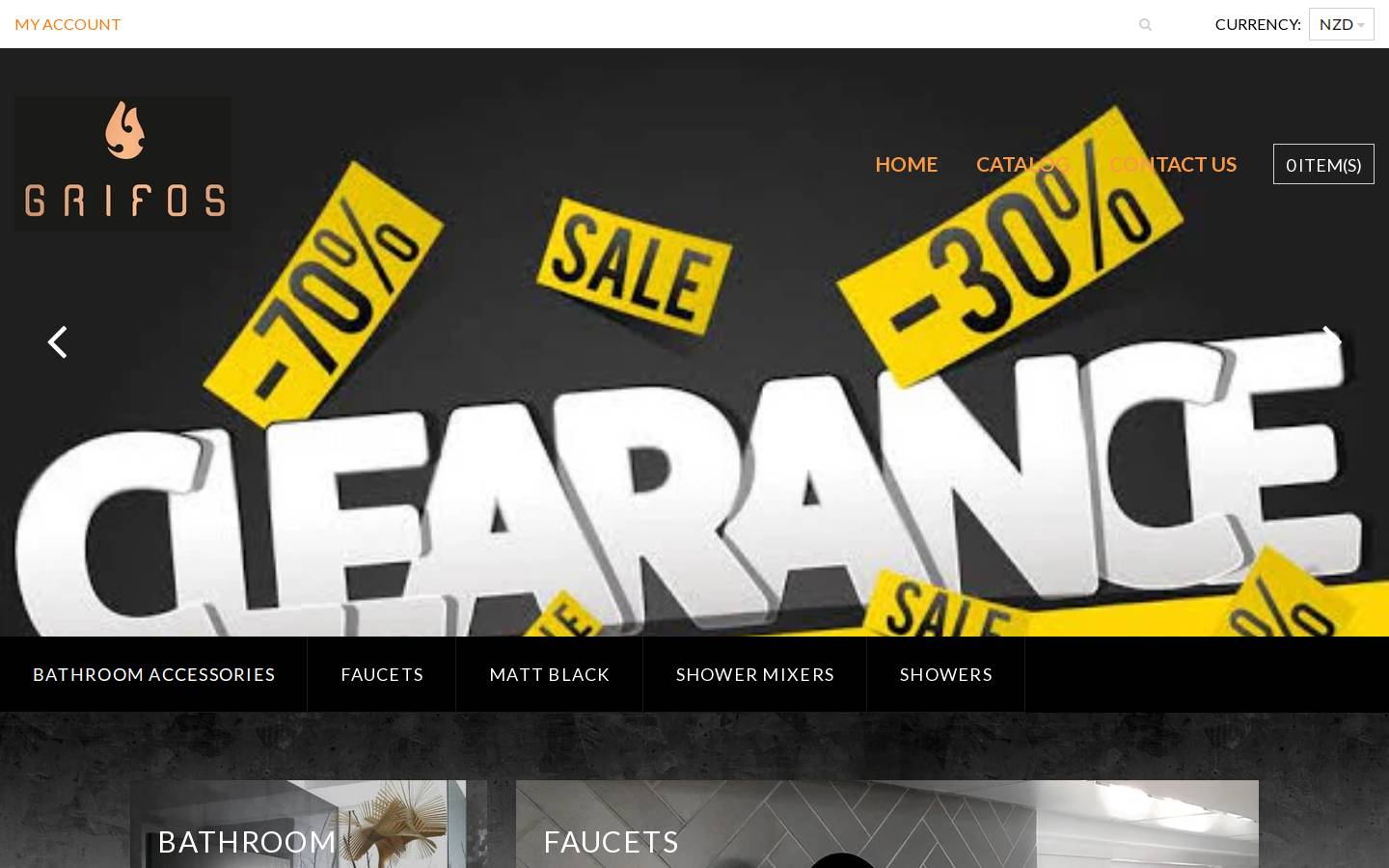 grifos.co.nz homepage screenshot