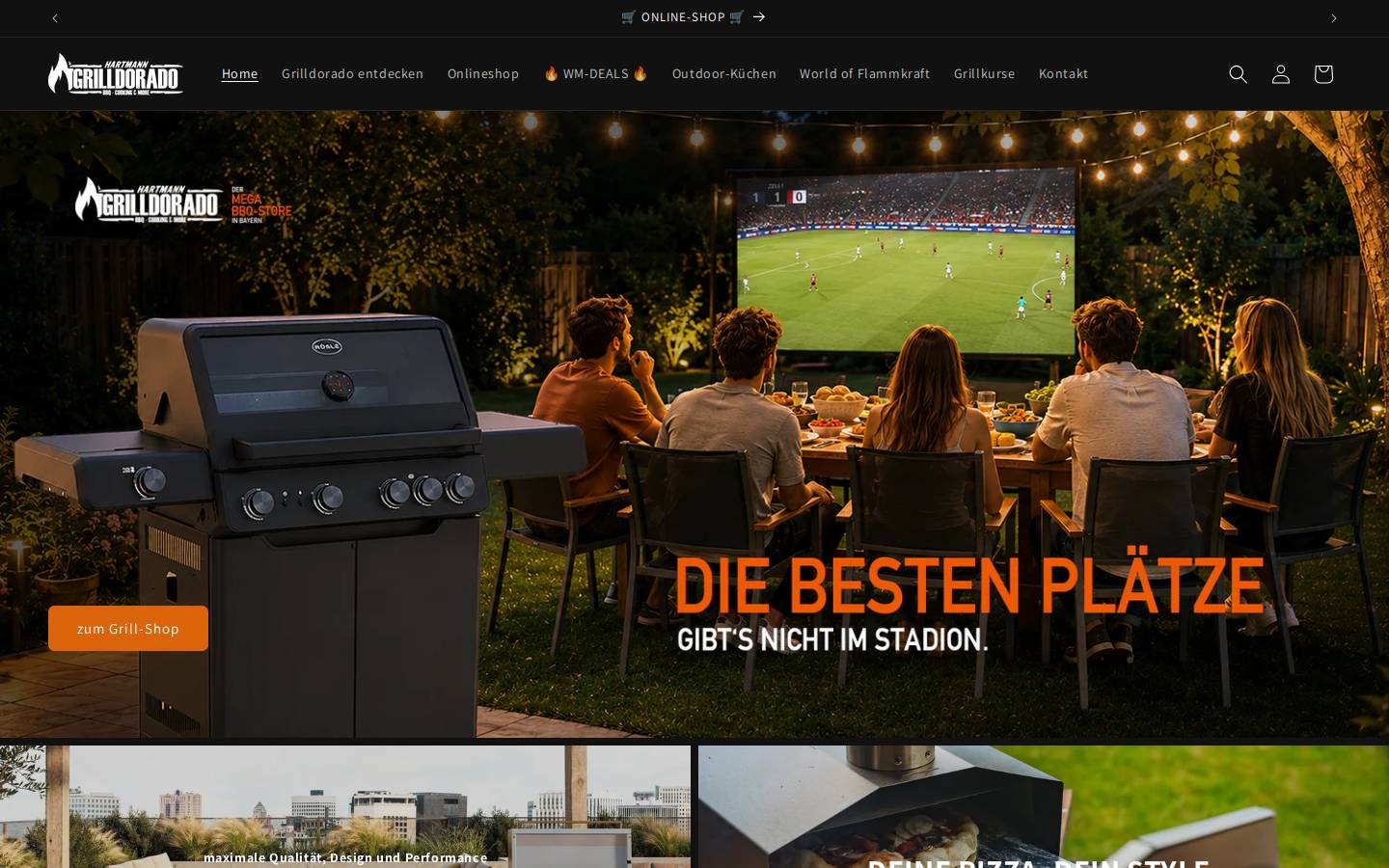 Grill Dorado homepage screenshot