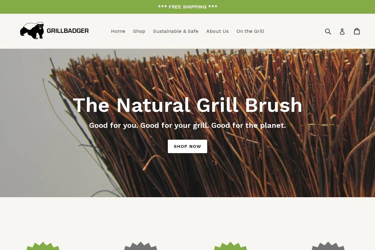 grillbadger.com homepage screenshot