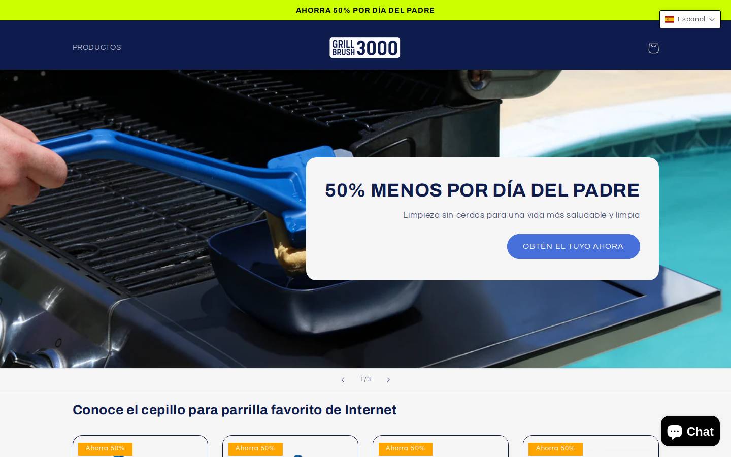 grillbrush3000.com homepage screenshot