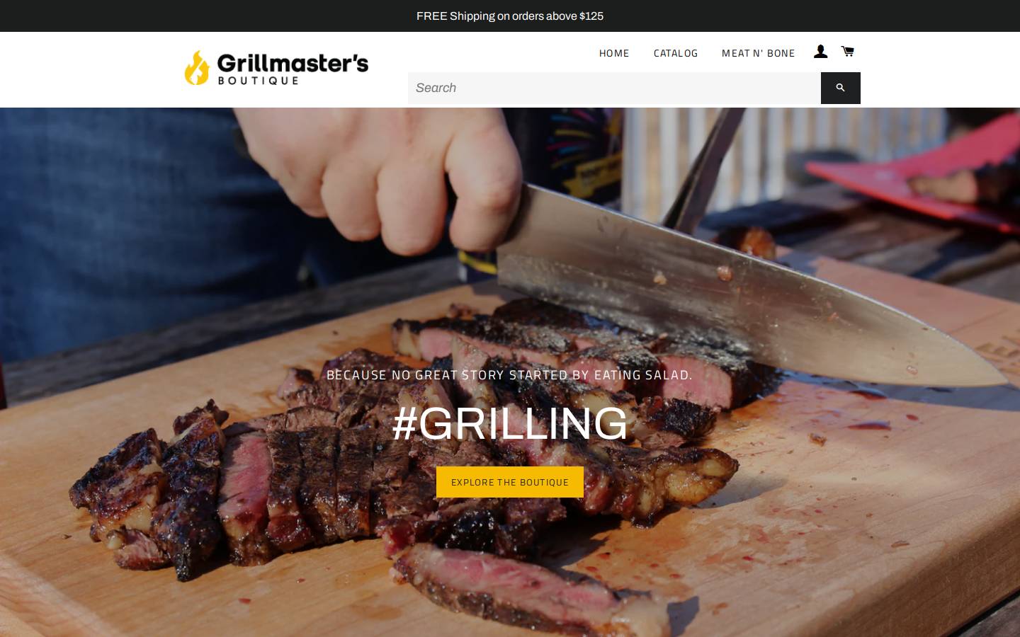 grillmasters.boutique homepage screenshot