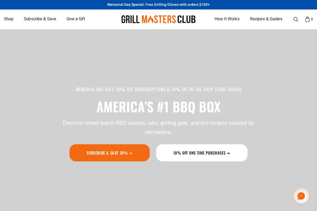 grillmastersclub.com homepage screenshot