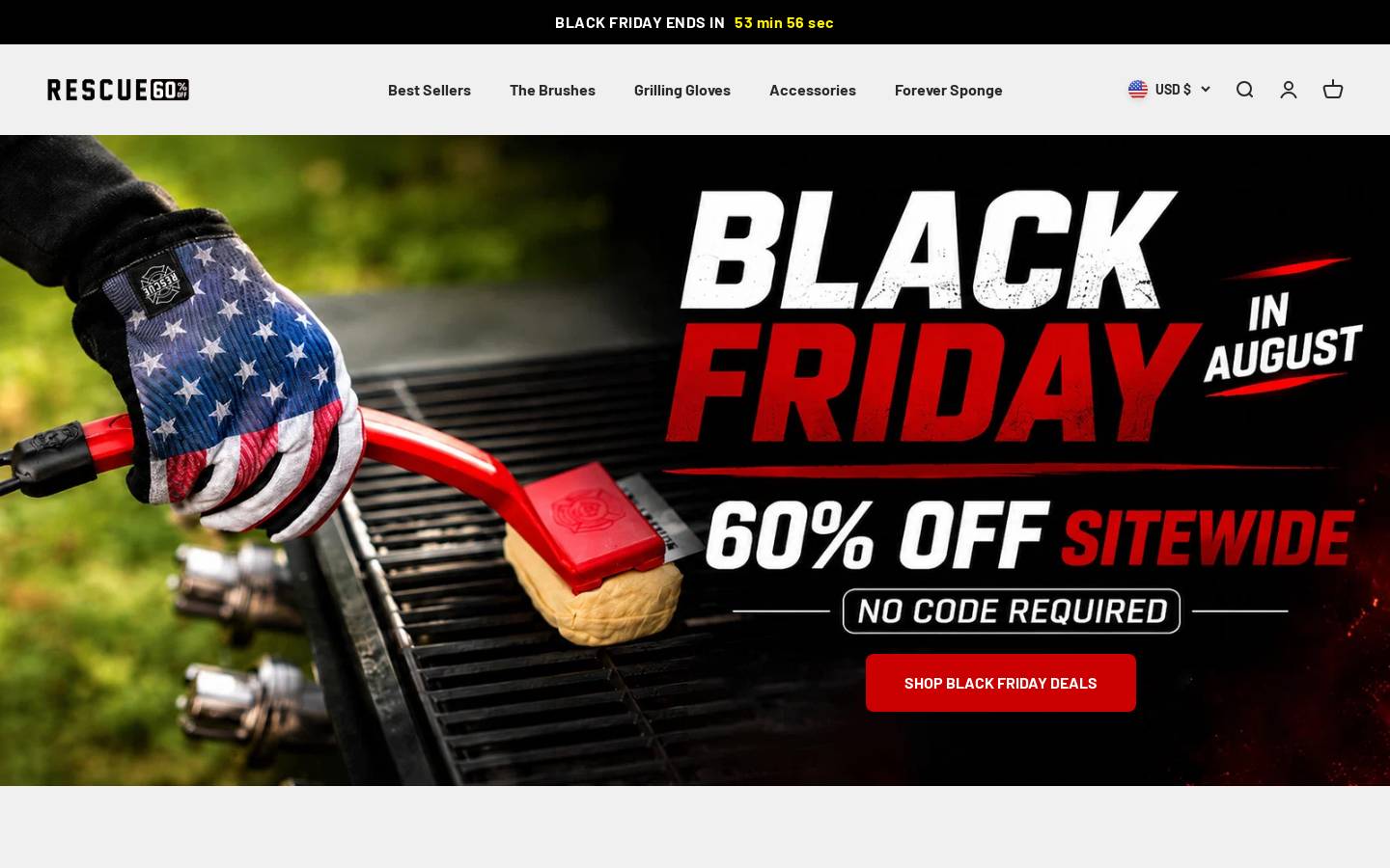 Grillrescue homepage screenshot