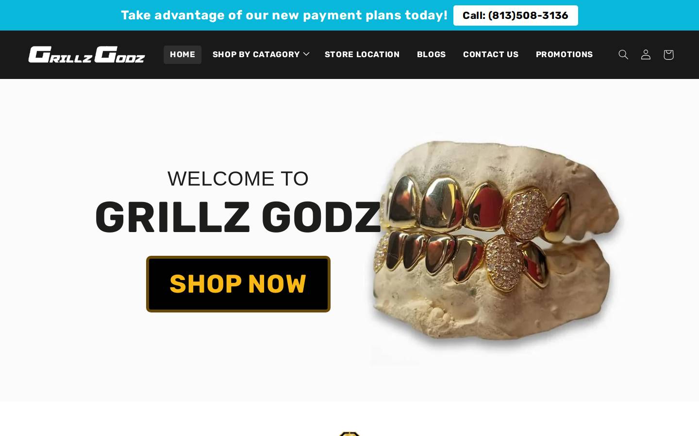 grillzgodz.com homepage screenshot