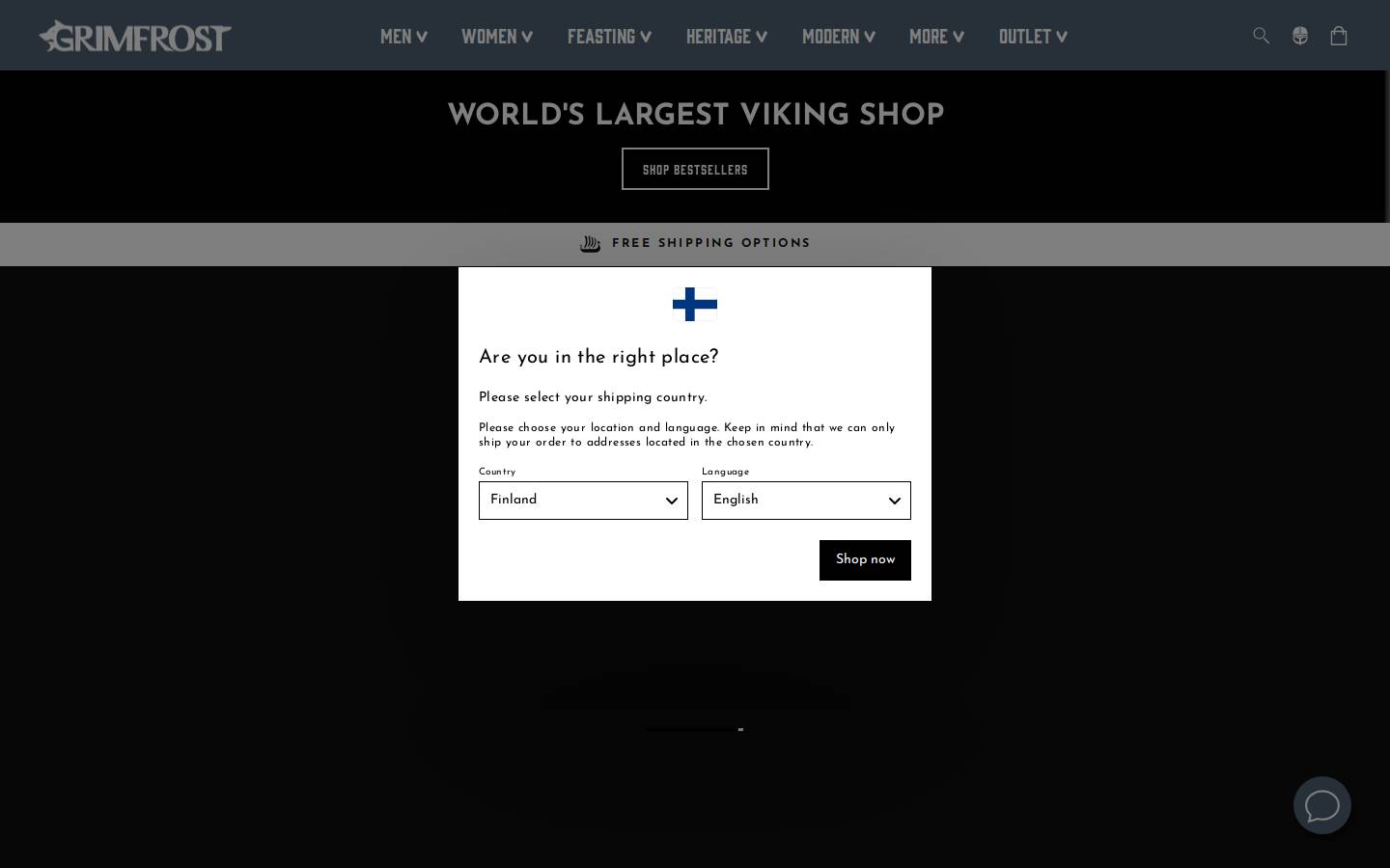 Grimfrost homepage screenshot