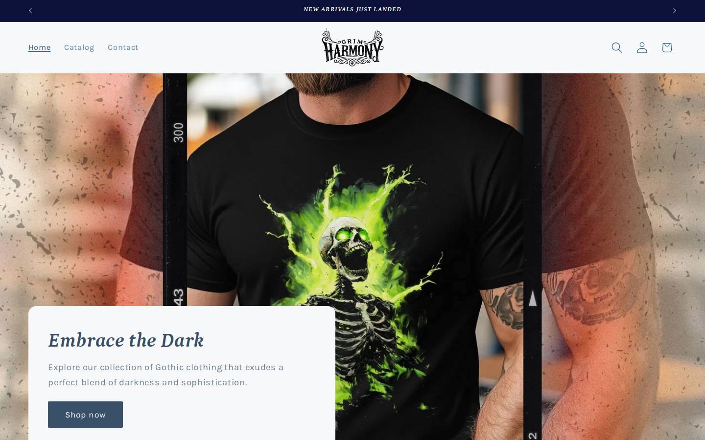 grimharmony.com homepage screenshot
