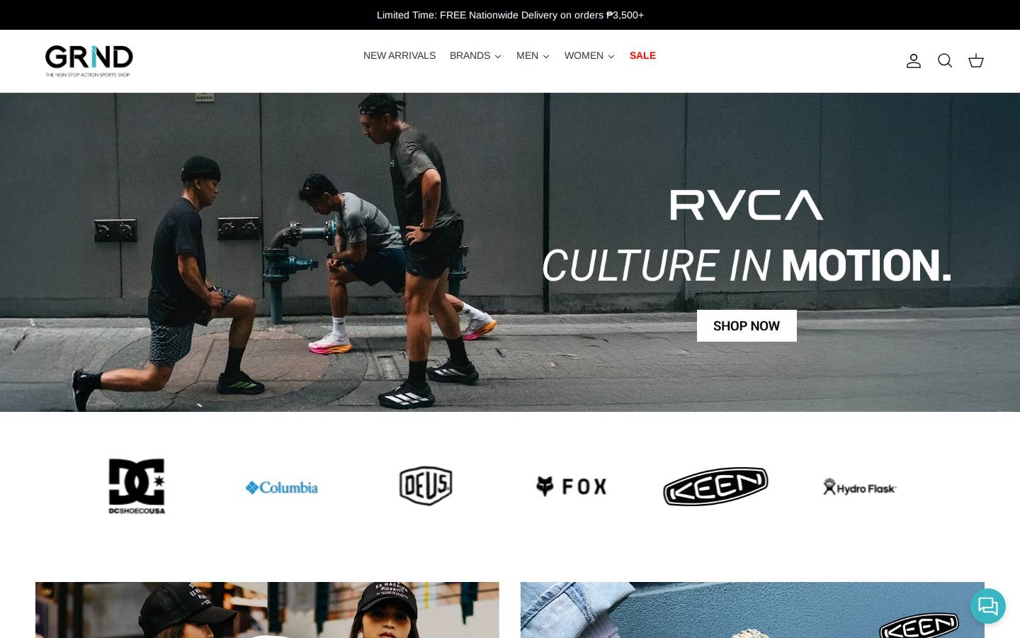 grind.com.ph homepage screenshot