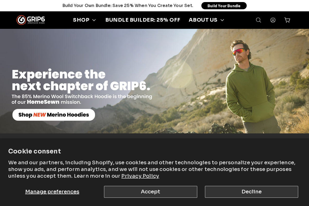 Grip6 homepage screenshot
