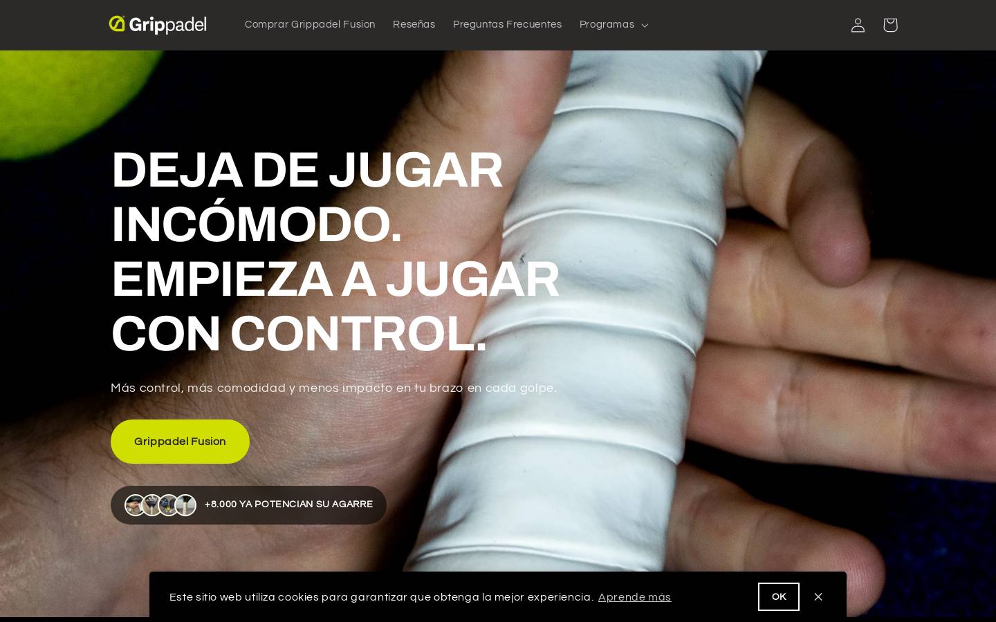 grippadel.com homepage screenshot