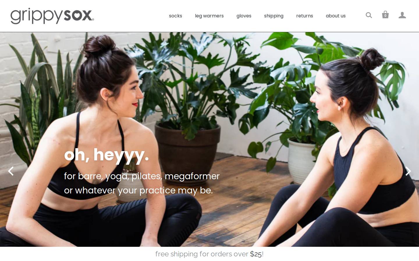 grippysox.com homepage screenshot