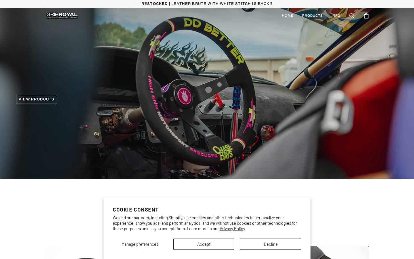 griproyal.com homepage screenshot