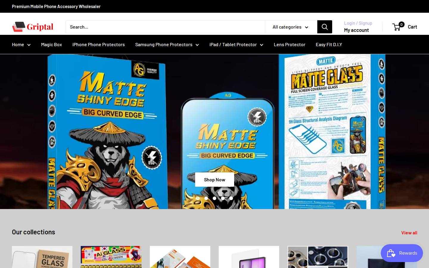 griptal.com homepage screenshot
