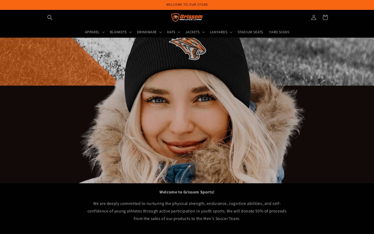 grissomsports.com homepage screenshot