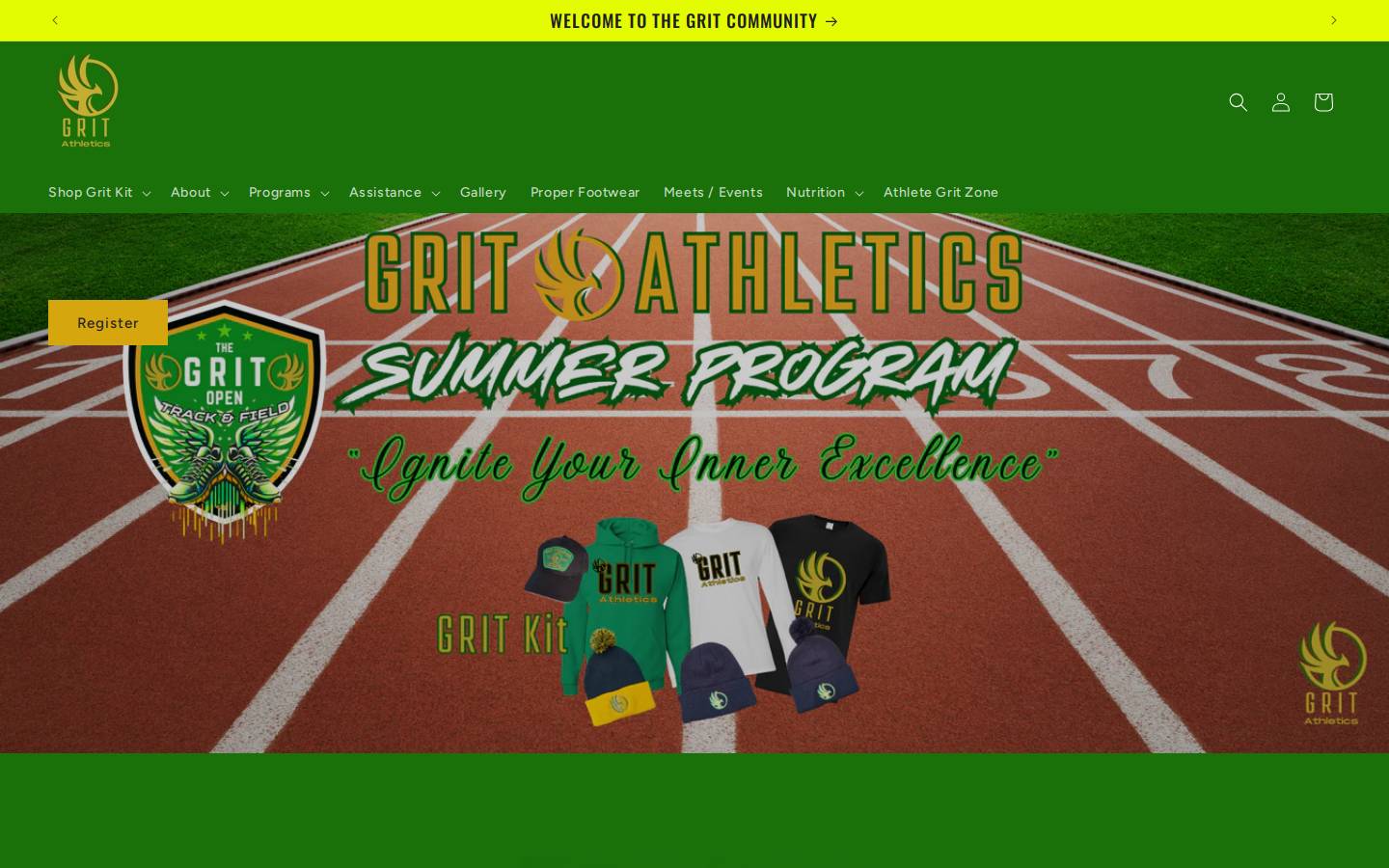 gritathleticsdartmouth.com homepage screenshot