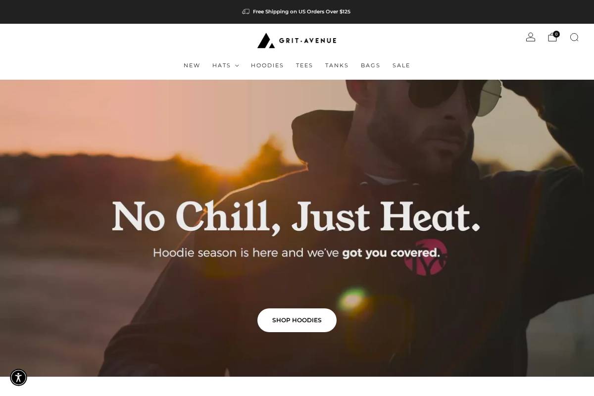 gritavenue.com homepage screenshot